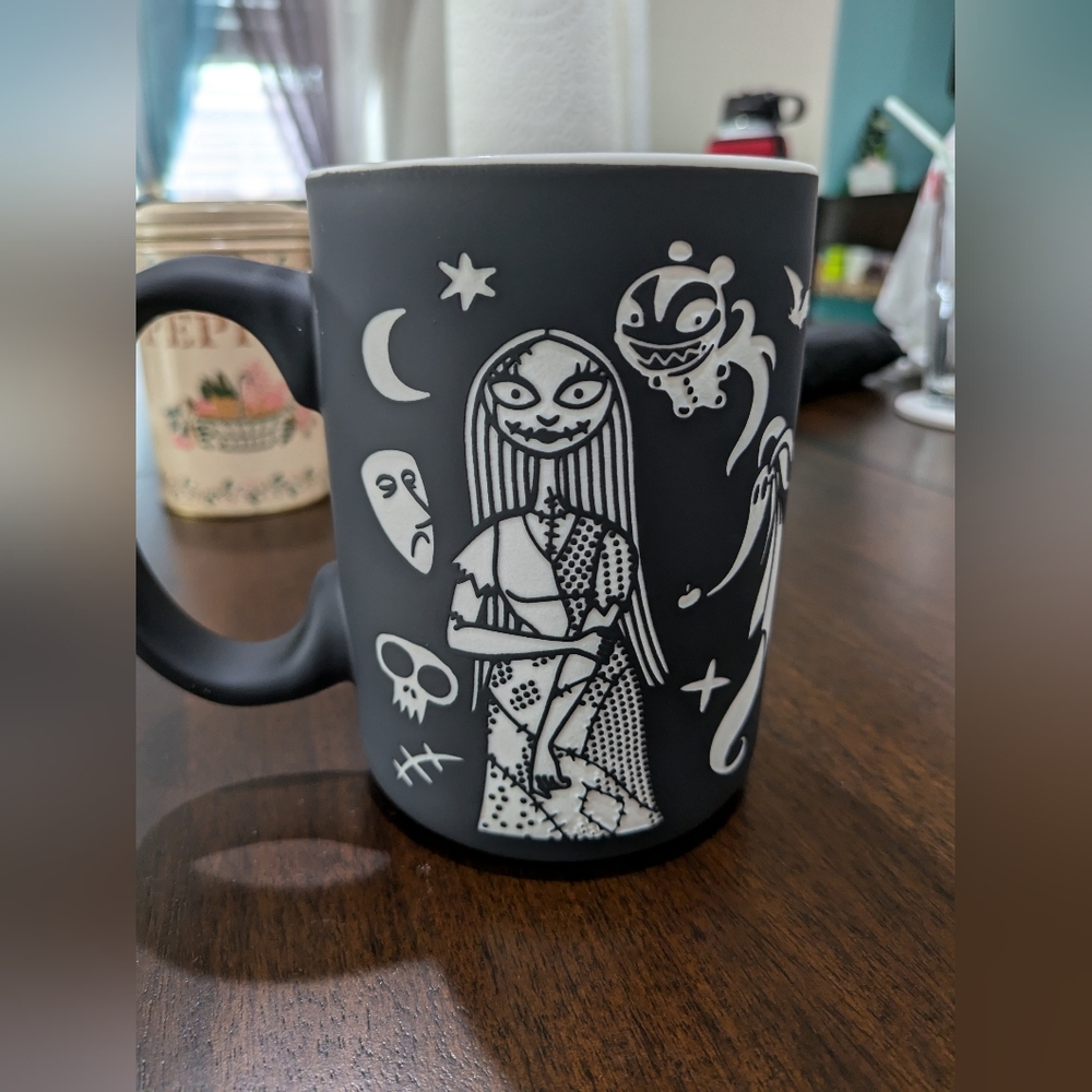 RARE soft matte black nightmare before Christmas cup